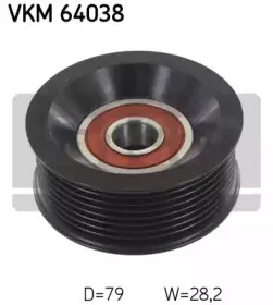 VKM 64038 SKF Паразитный / ведущий ролик, поликлиновой ремень VKM 64038 SKF Паразитный / ведущий ролик, поликлиновой ремень